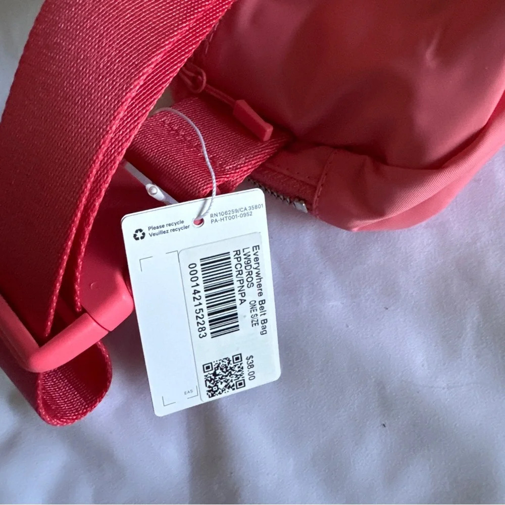 ๐๐ Lululemon OG Everywhere Belt Bag - Raspberry Cream Pink Pastel - Picture 5 of 9